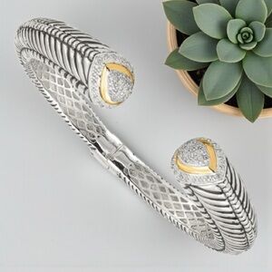 New with Tags Shey Couture 1/2 Carat Diamond Cuff Bangle